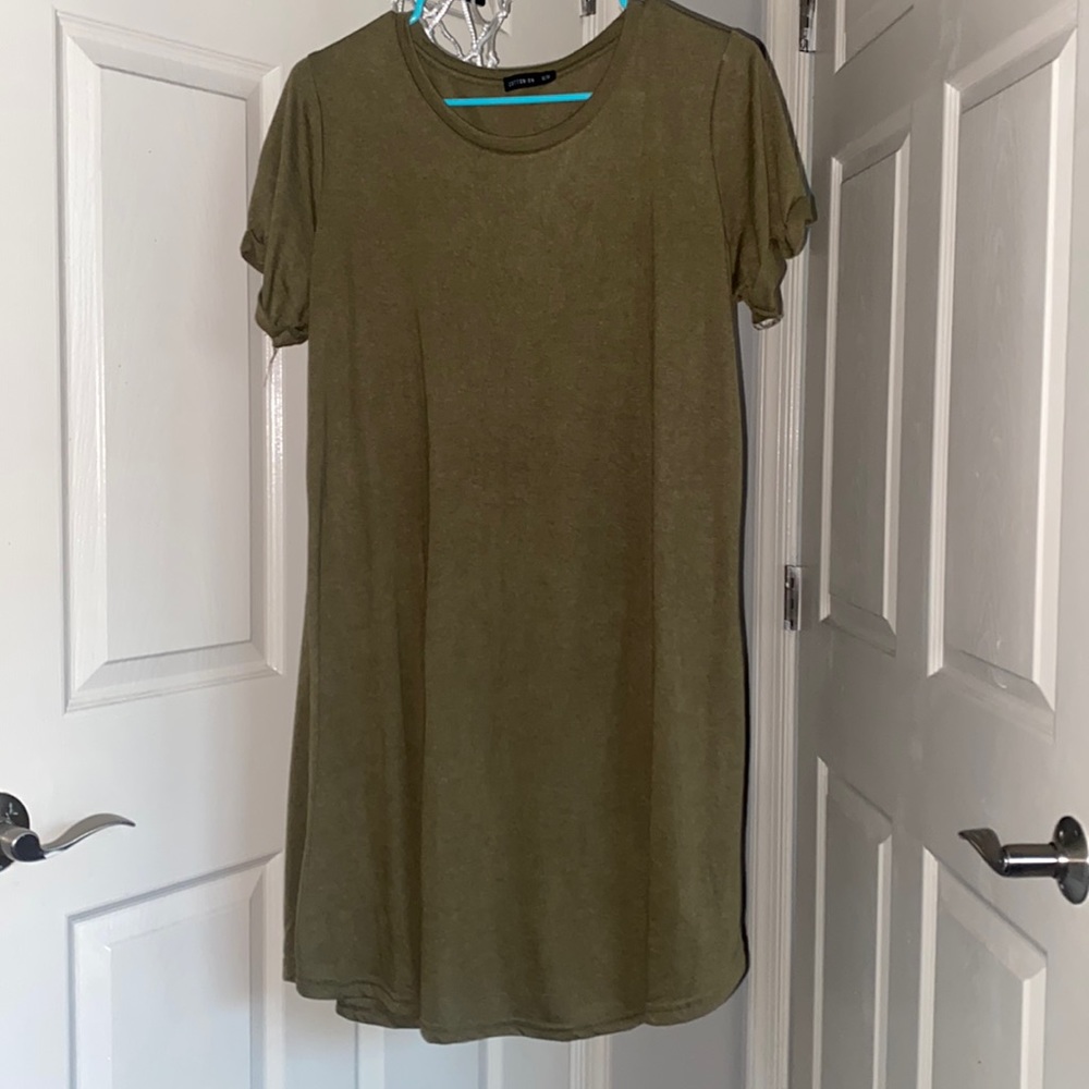 Green T-Shirt Dress